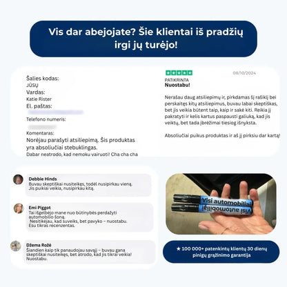 ORYLO | ScratchX™ | Momentinis automobilio įbrėžimų šalinimas