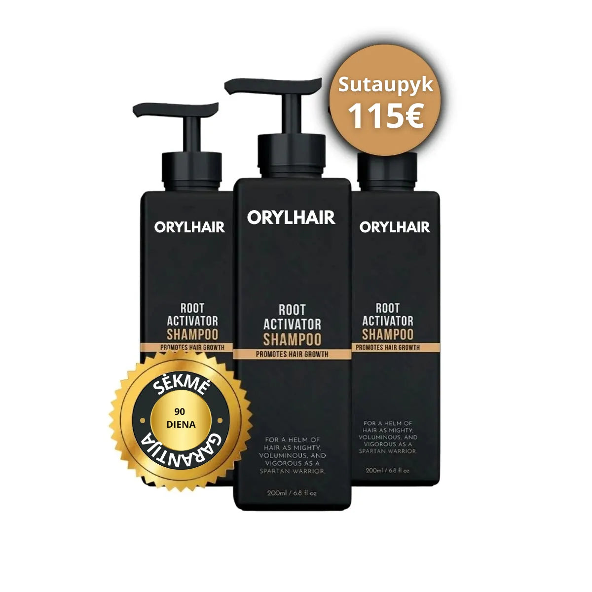 Orylo™ RootBoost“ plaukų regeneracinis šampūnas